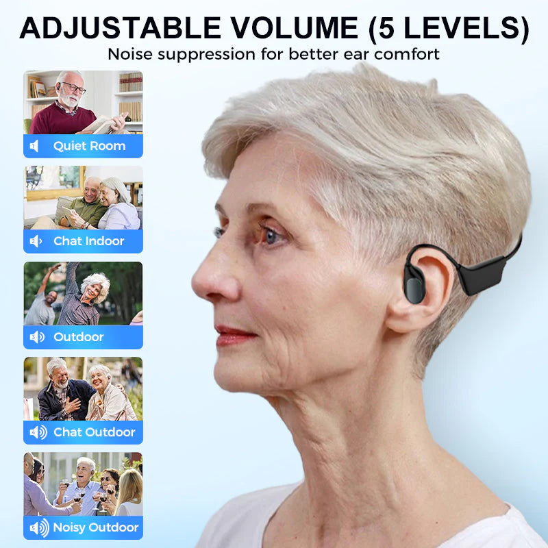 👂Revitalize your ears again💖 💥 LIMITED TIME OFFER!🔥Bone Conduction Smart Hearing Aid Bluetooth Earphones