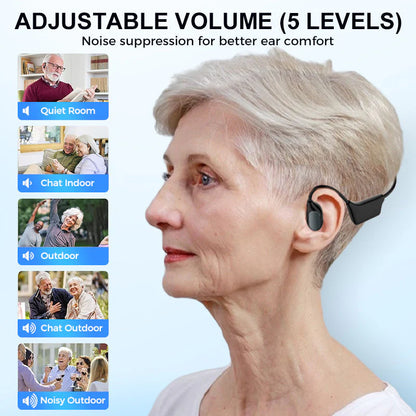 👂Revitalize your ears again💖 💥 LIMITED TIME OFFER!🔥Bone Conduction Smart Hearing Aid Bluetooth Earphones