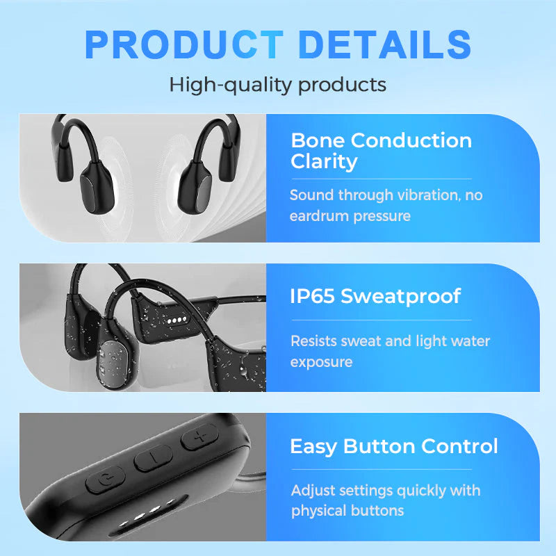 👂Revitalize your ears again💖 💥 LIMITED TIME OFFER!🔥Bone Conduction Smart Hearing Aid Bluetooth Earphones
